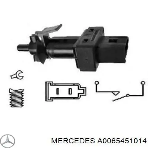 A0065451014 Mercedes interruptor luz de freno