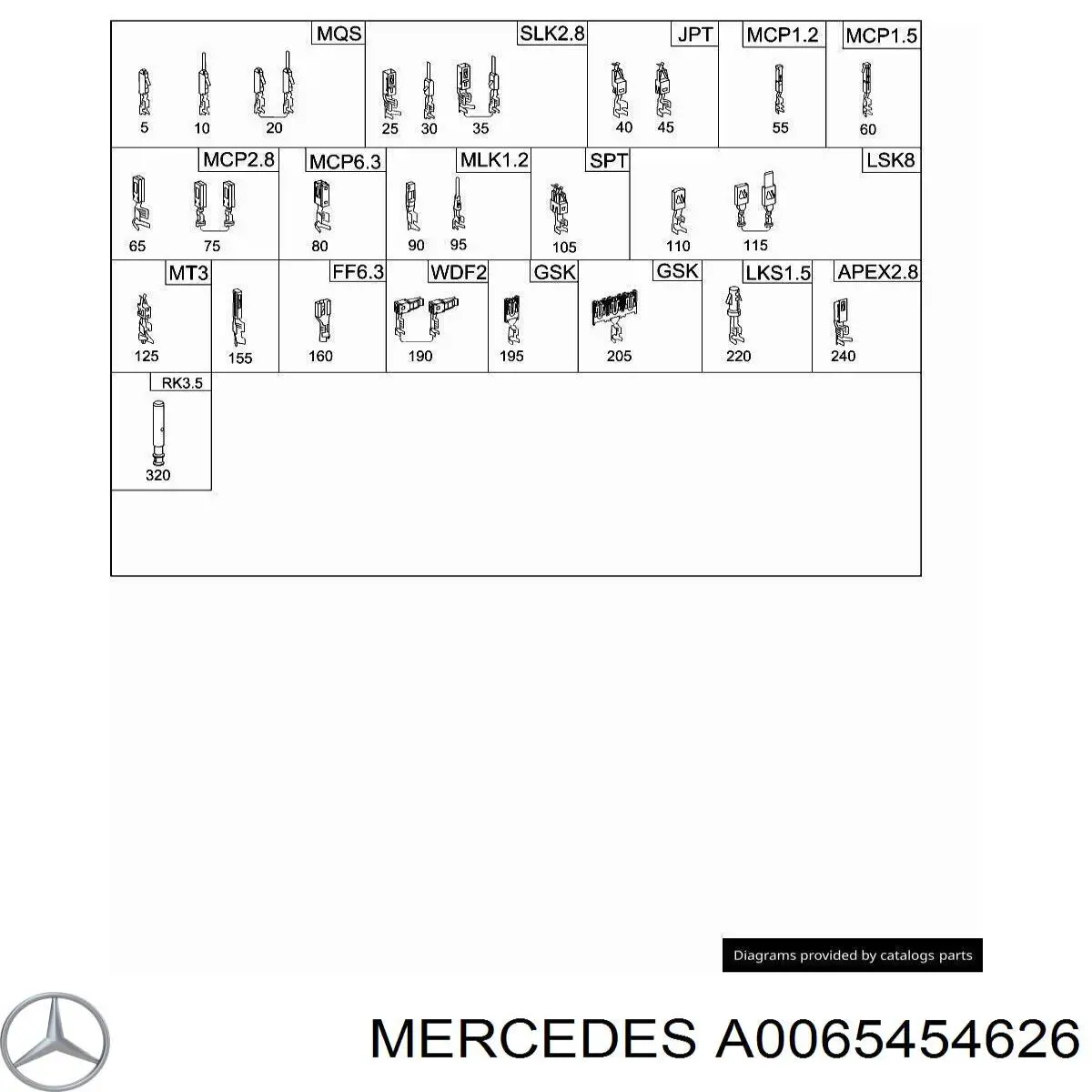  Mercedes A0065454626 precio, desde 5,63 EUR