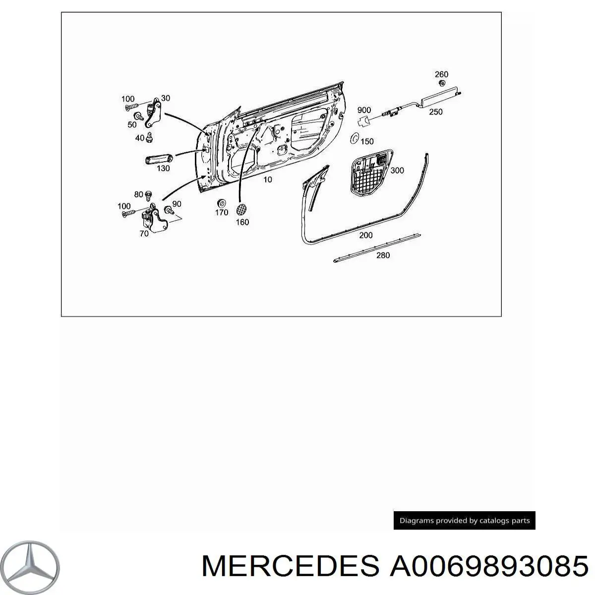 Deposito de limpiaparabrisas A0069893085 Mercedes