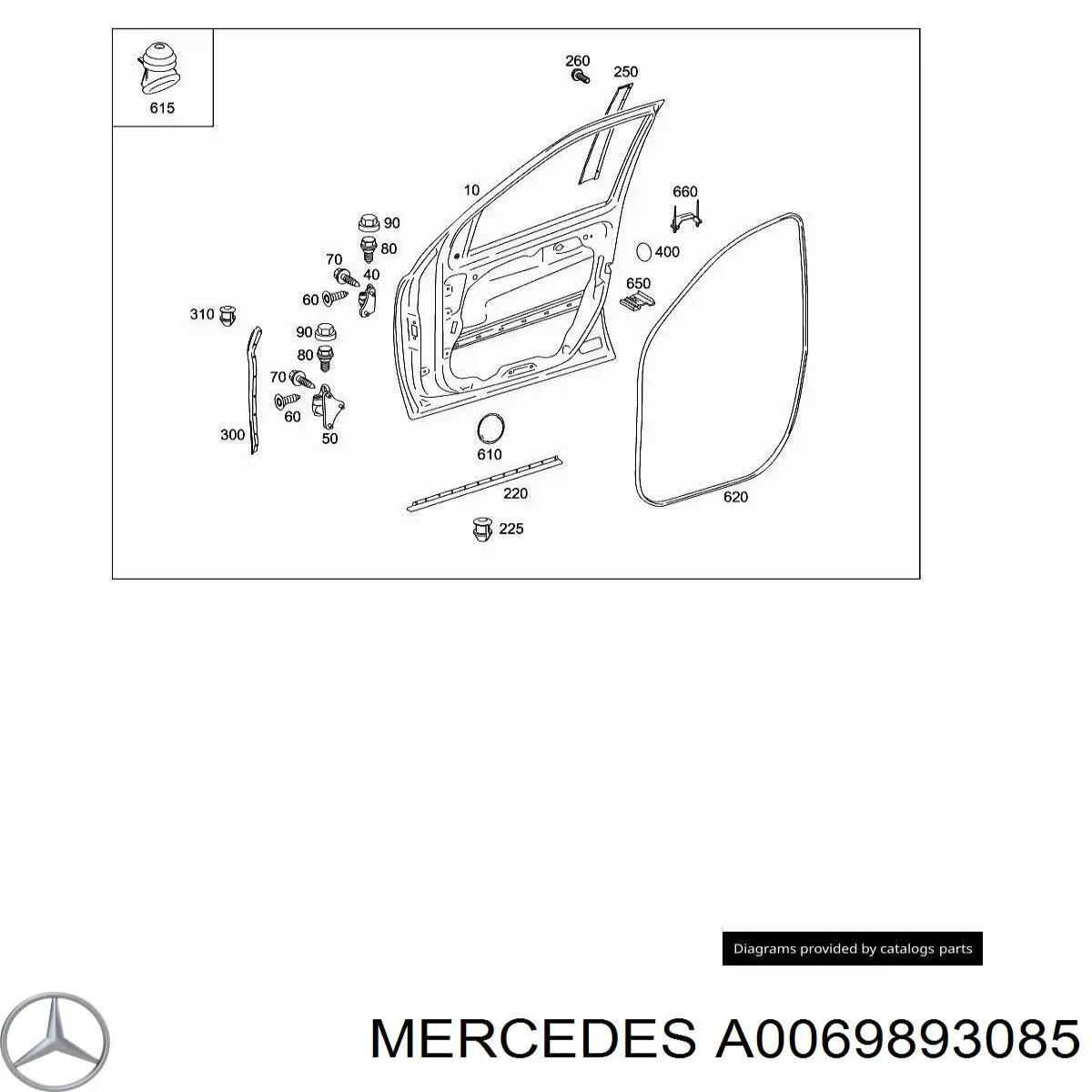 Deposito de agua de limpiaparabrisas Mercedes A0069893085