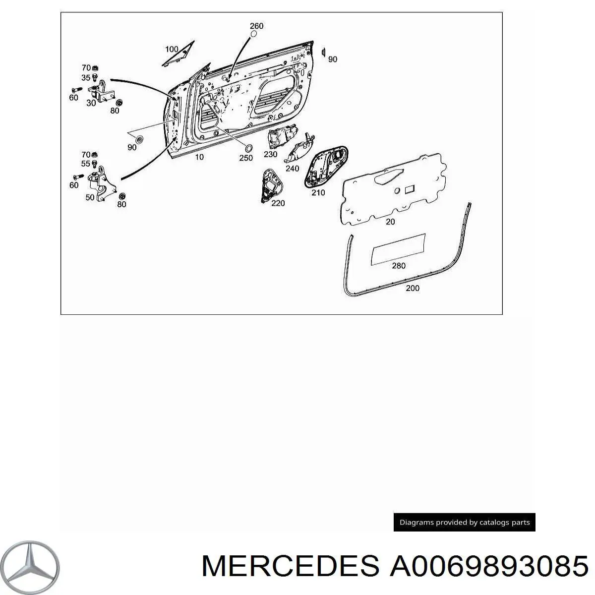 Deposito de limpiaparabrisas Mercedes A0069893085 precio, desde 2,33 EUR