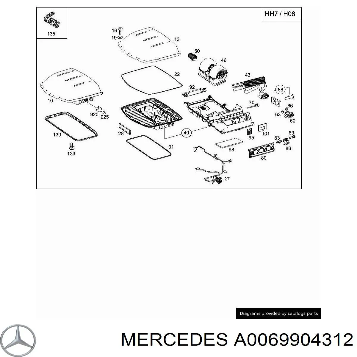  Mercedes A0069904312 precio, desde 1,69 EUR
