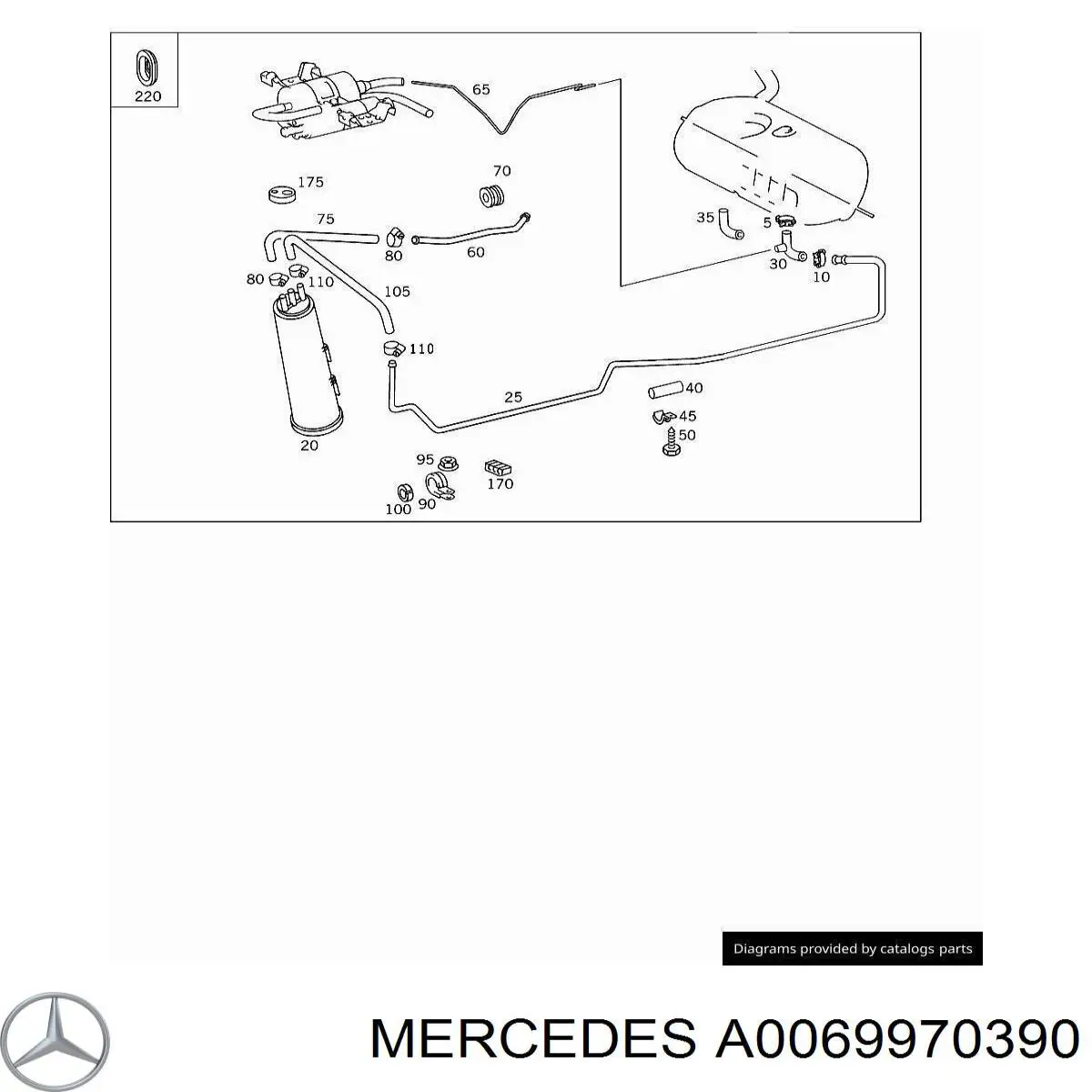 Abrazadera metálica universal 6981H7 Peugeot/Citroen