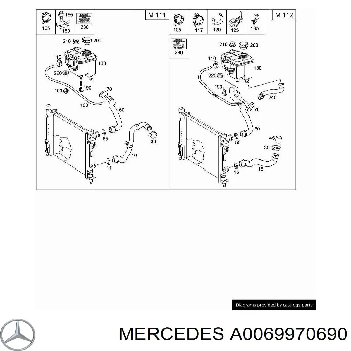 Comprar A0069970690 Mercedes Abrazadera de resorte