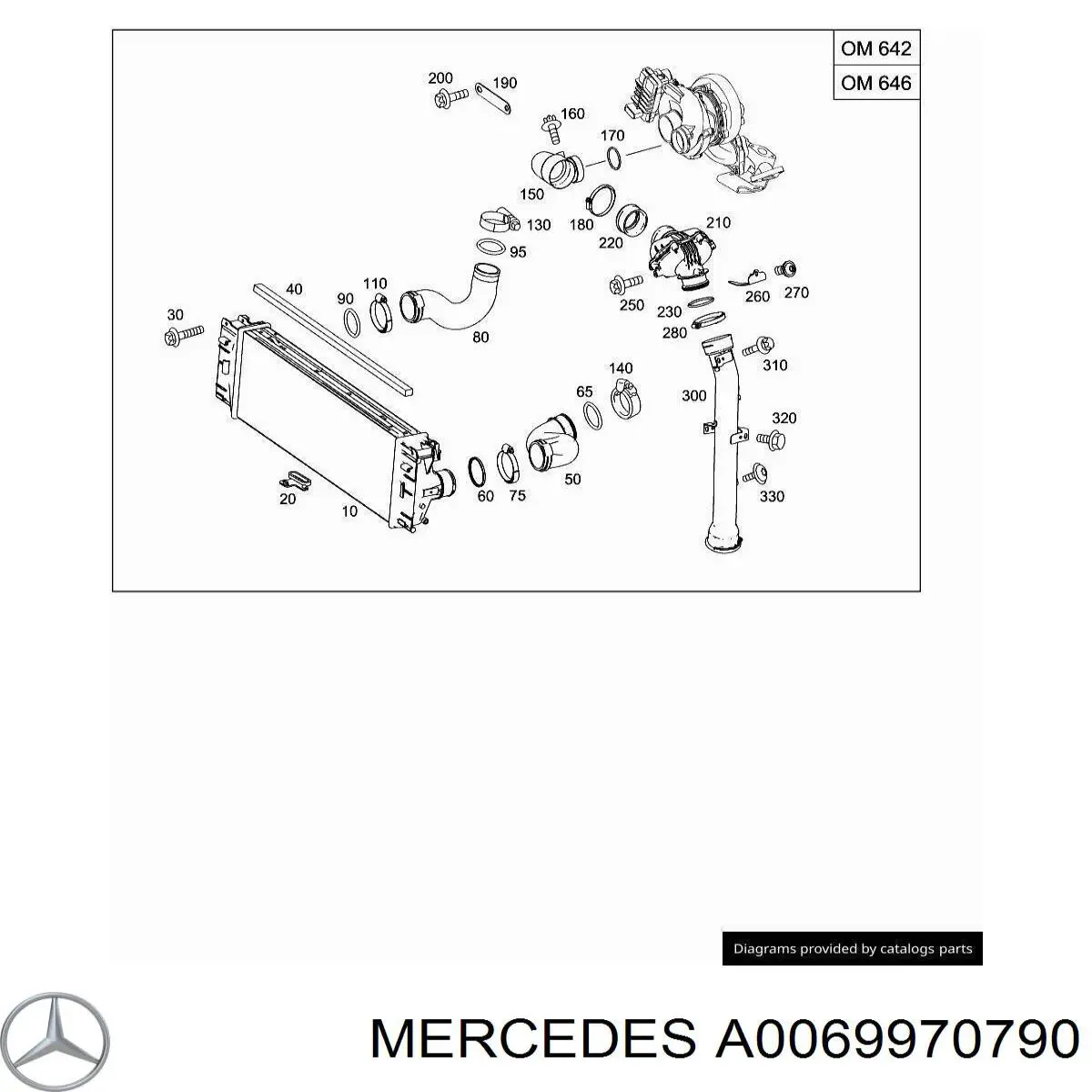 Abrazadera de resorte Mercedes A0069970790 precio, desde 5,38 EUR