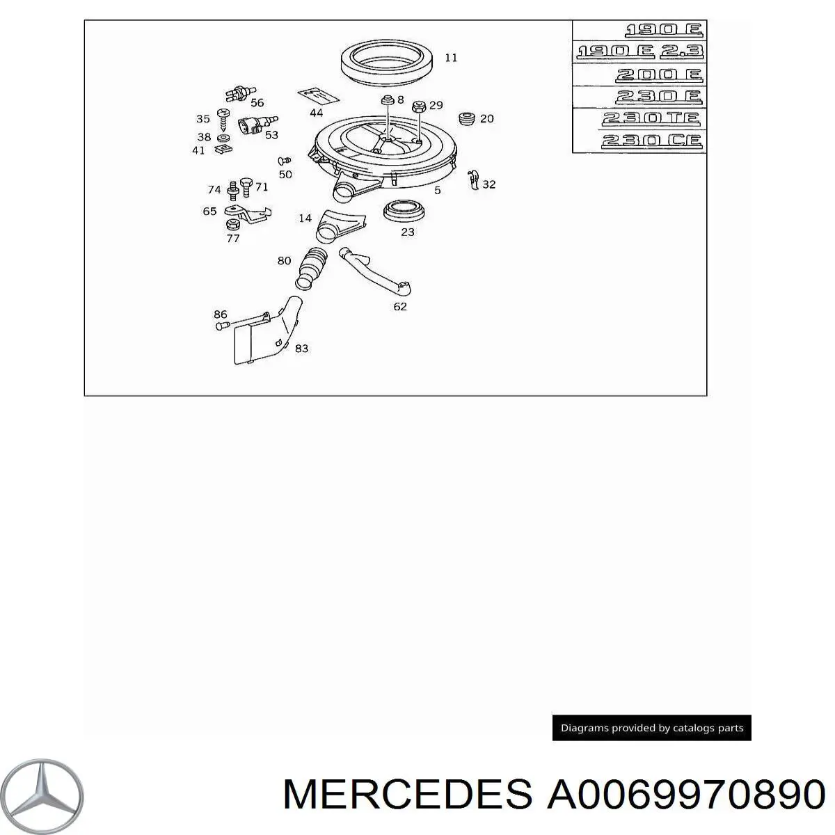  A0069970890 Mercedes