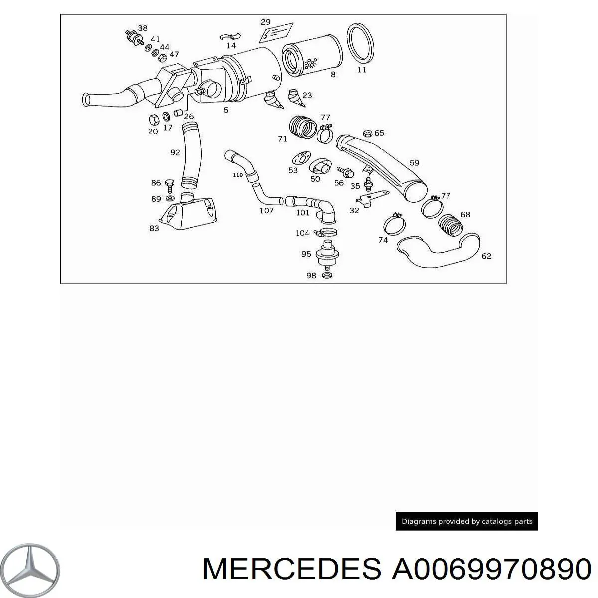 A0069970890 Mercedes 