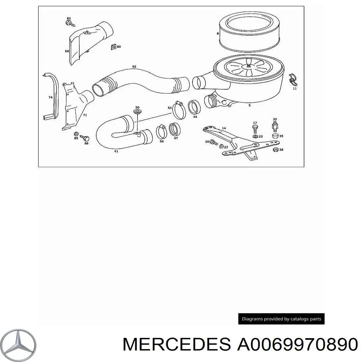  Mercedes A0069970890 precio, desde 7,80 EUR