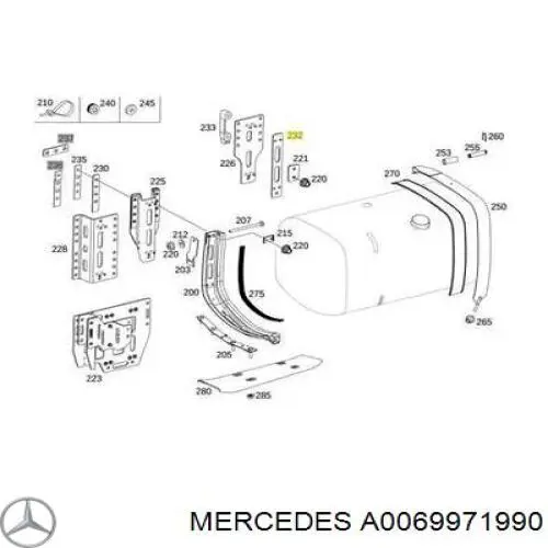  A0069971990 Mercedes