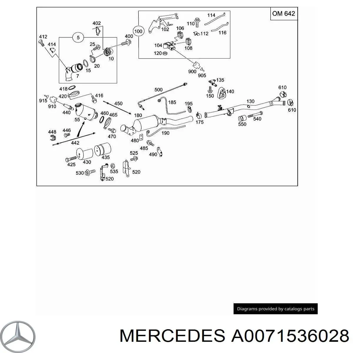 Comprar A0071536028 Mercedes Sensor de presion gases de escape
