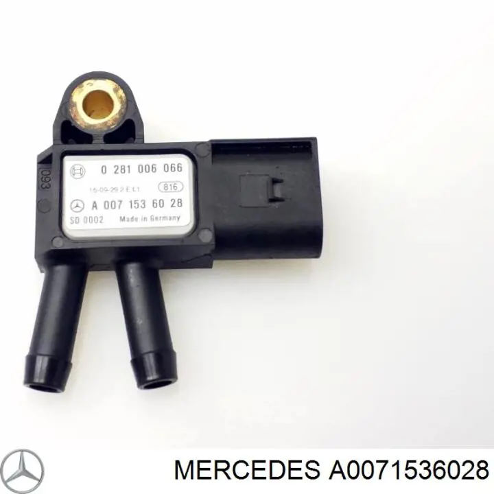 A0071536028 Mercedes sensor de presion gases de escape
