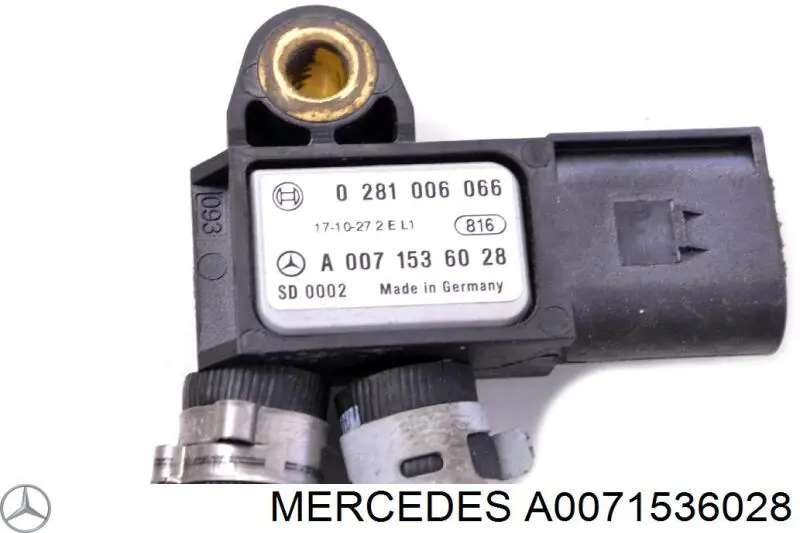 Sensor de presión de gases de escape Mercedes A0071536028 precio, desde 36,54 EUR