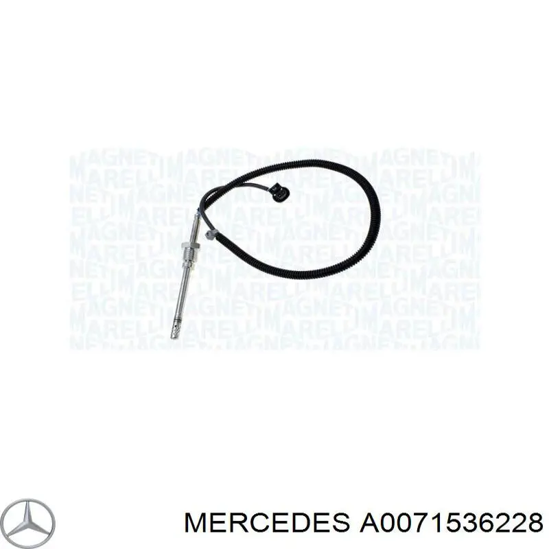 A0071536228 Mercedes sensor de temperatura, gas de escape, en catalizador