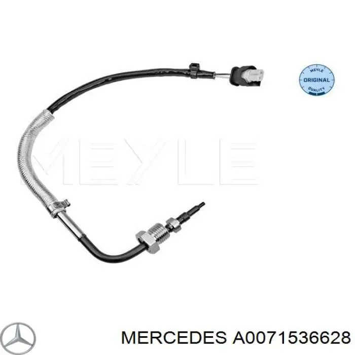 A0071536628 Mercedes sensor de temperatura, gas de escape, antes de catalizador