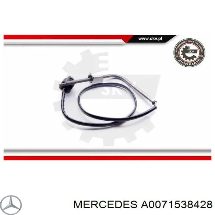 Sensor de temperatura de gases de escape antes del filtro de partículas Mercedes A0051537928 precio, desde 46,46 EUR