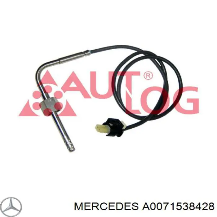 0051537928 Mercedes sensor de temperatura, gas de escape, antes de filtro hollín/partículas