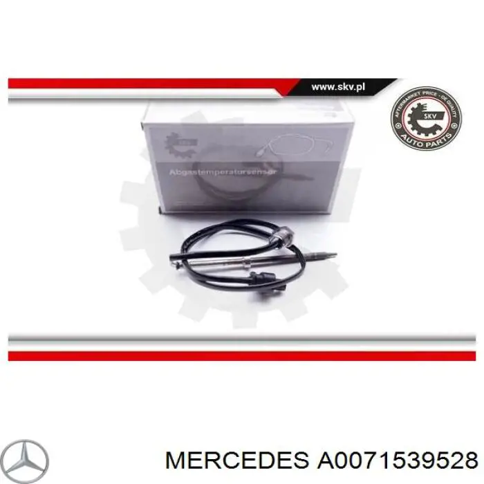 A0071539528 Mercedes sensor de temperatura, gas de escape, antes de filtro hollín/partículas