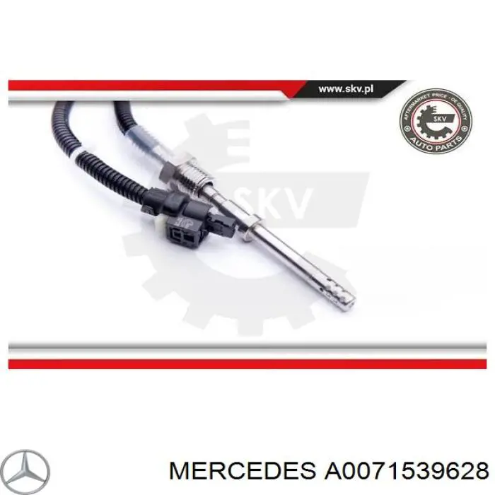 A0071539628 Mercedes sensor de temperatura, gas de escape, filtro hollín/partículas