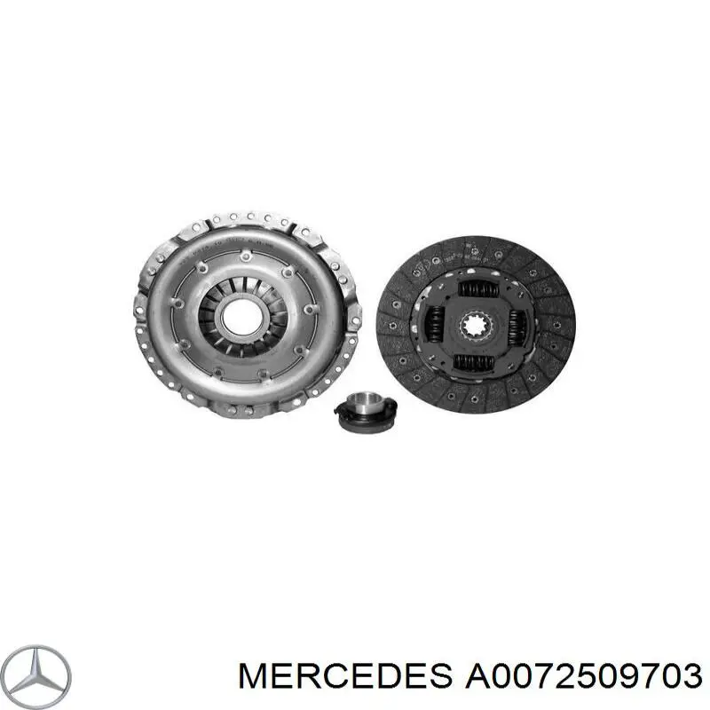 A0072509703 Mercedes disco de embrague