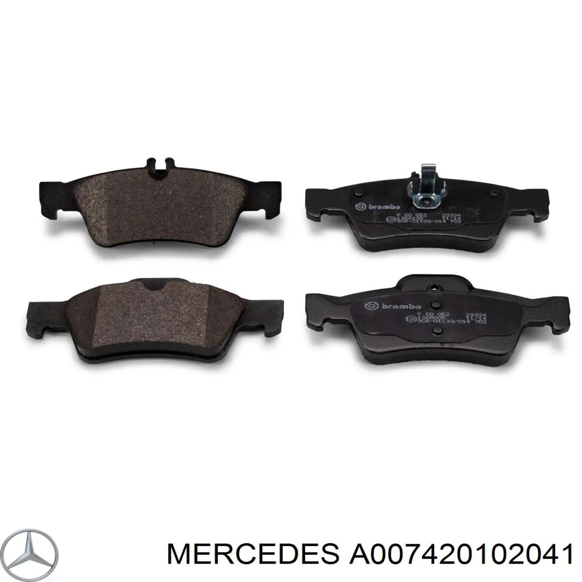 Comprar A007420102041 Mercedes Pastillas de freno traseras