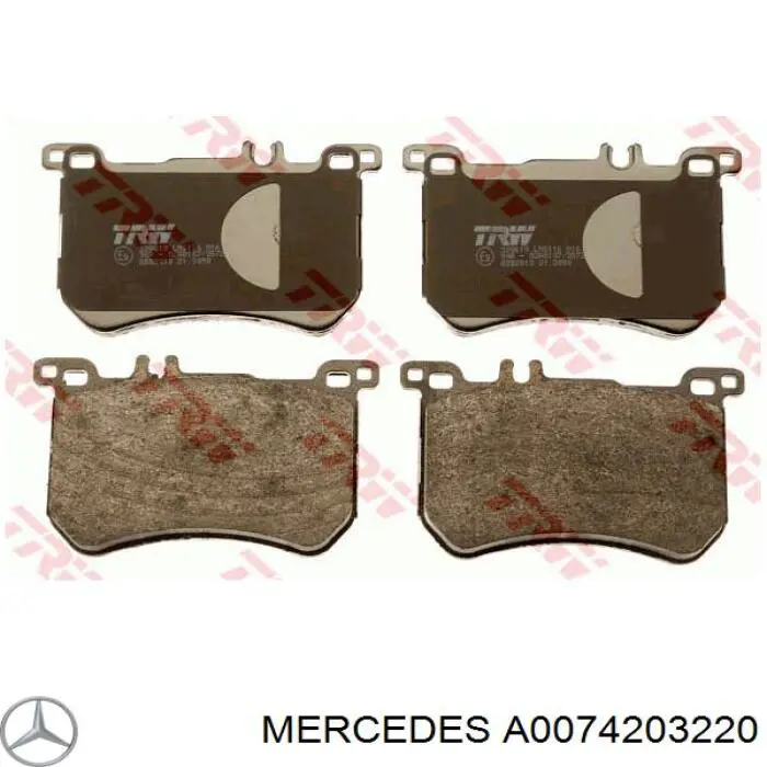 A0074203220 Mercedes pastillas de freno delanteras