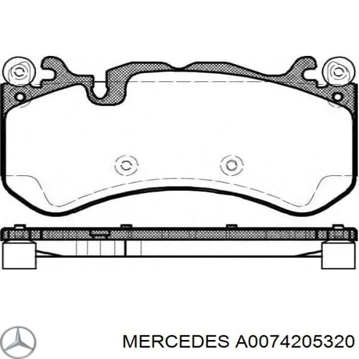 Comprar A0074205320 Mercedes Pastillas delanteras de freno