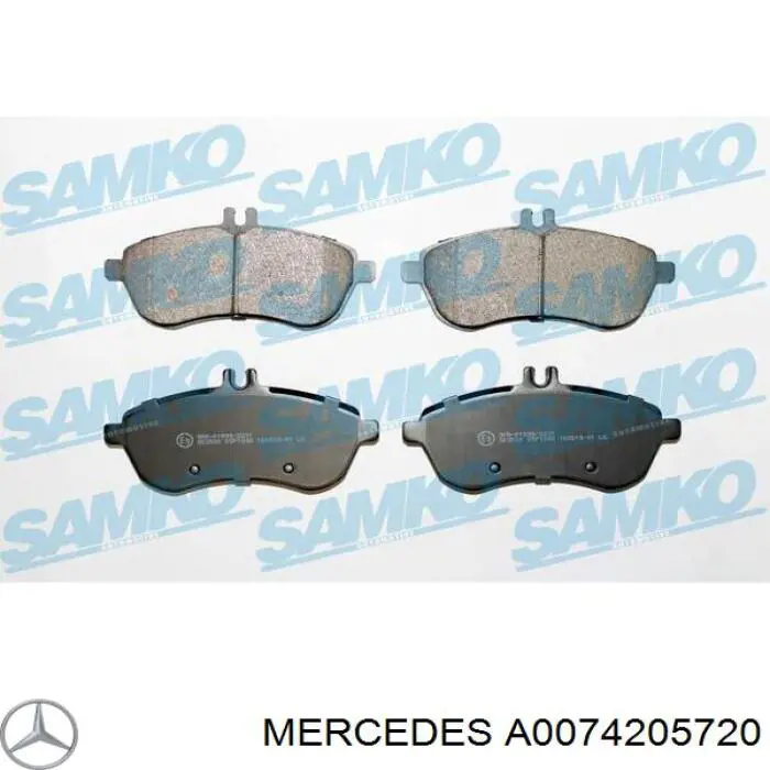 Comprar A0074205720 Mercedes Pastillas delanteras de freno
