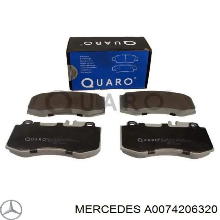 Pastillas freno delanteras Mercedes A0074206320 precio, desde 52,17 EUR