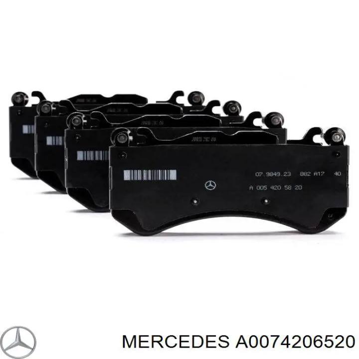 Pastillas de freno A0074206520 Mercedes