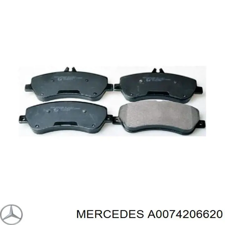 A0074206620 Mercedes pastillas de freno delanteras