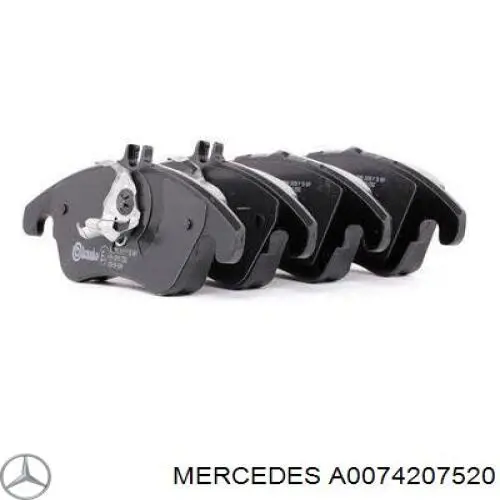 Pastillas freno delanteras Mercedes A0074207520 precio, desde 37,19 EUR