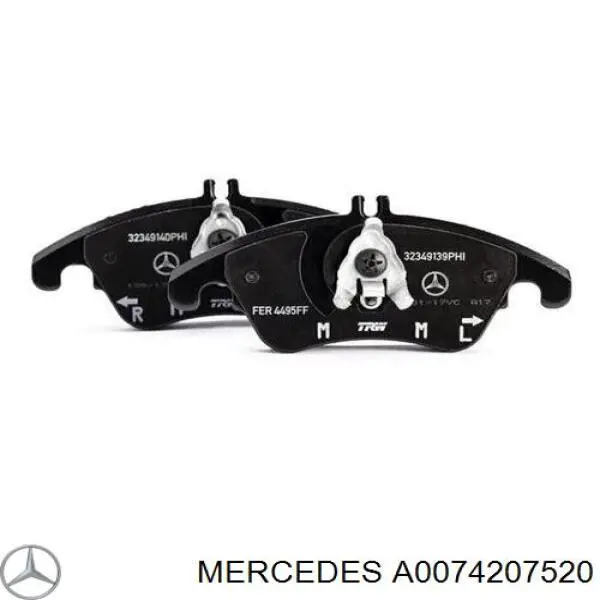Pastillas de freno A0074207520 Mercedes