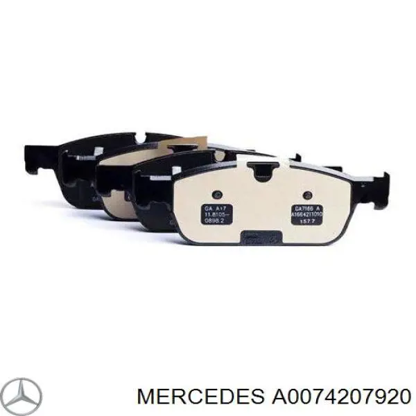 A0074207920 Mercedes pastillas de freno delanteras