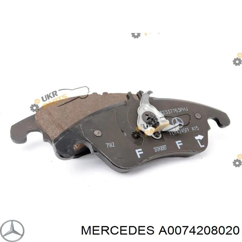 Comprar A0074208020 Mercedes Pastillas delanteras de freno