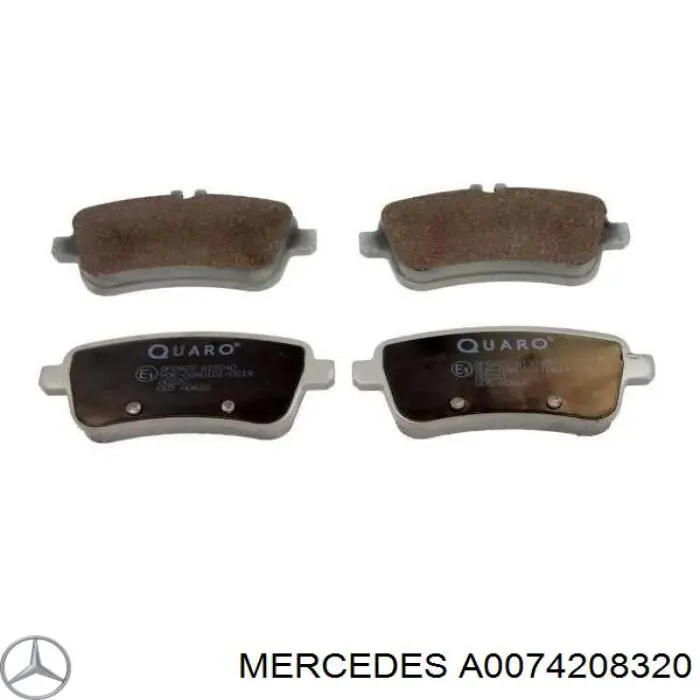Pastillas traseras de freno Mercedes A0074208320 precio, desde 42,23 EUR