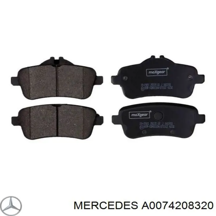 Comprar A0074208320 Mercedes Pastillas de freno traseras