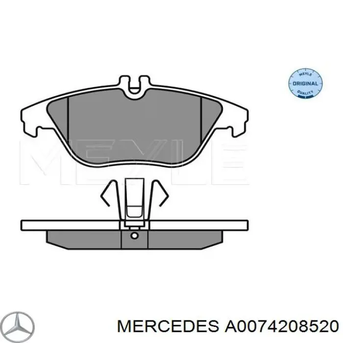 A0074208520 Mercedes pastillas de freno traseras