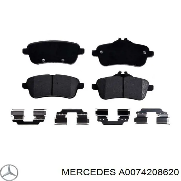 Pastillas traseras de freno Mercedes A0074208620 precio, desde 29,78 EUR