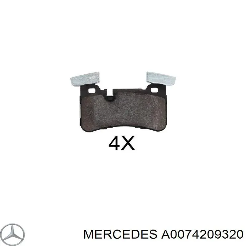Comprar A0074209320 Mercedes Pastillas de freno traseras