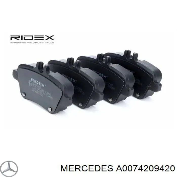 A0074209420 Mercedes pastillas de freno traseras