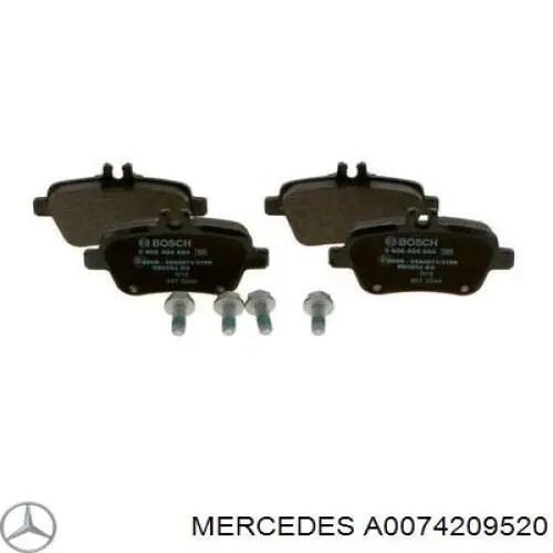 Comprar A0074209520 Mercedes Pastillas de freno traseras
