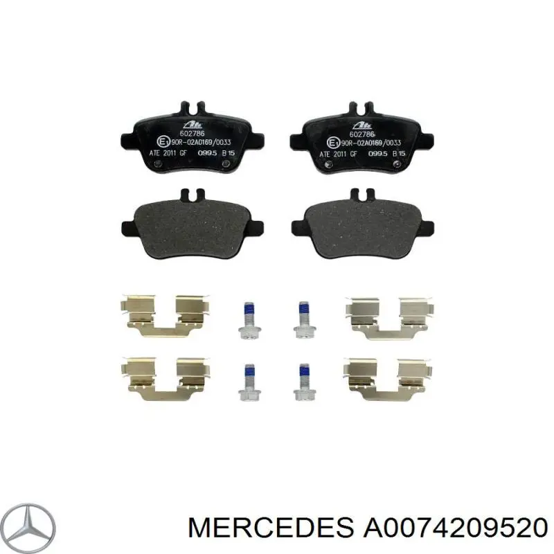 Pastillas traseras de freno Mercedes A0074209520 precio, desde 27,00 EUR