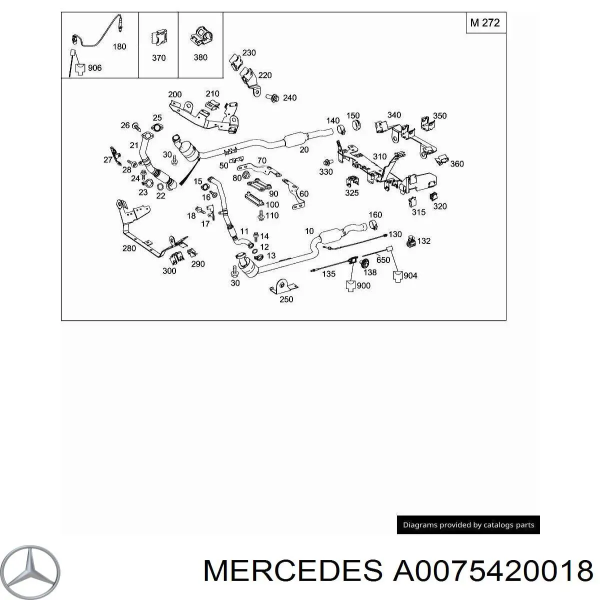 Sensor de óxidos de nitrógeno NOx Mercedes A000905610480 precio, desde 210,54 EUR