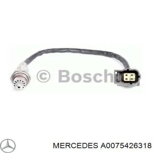 A0075426318 Mercedes sonda lambda, sensor de oxígeno despues del catalizador izquierdo