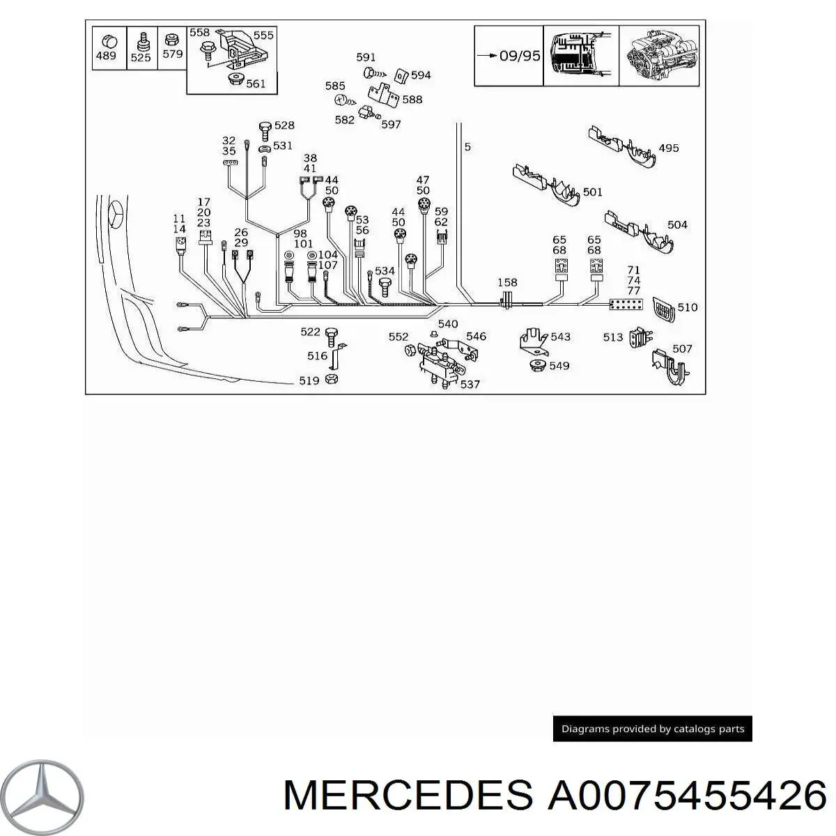  Mercedes A0075455426 precio, desde 13,73 EUR