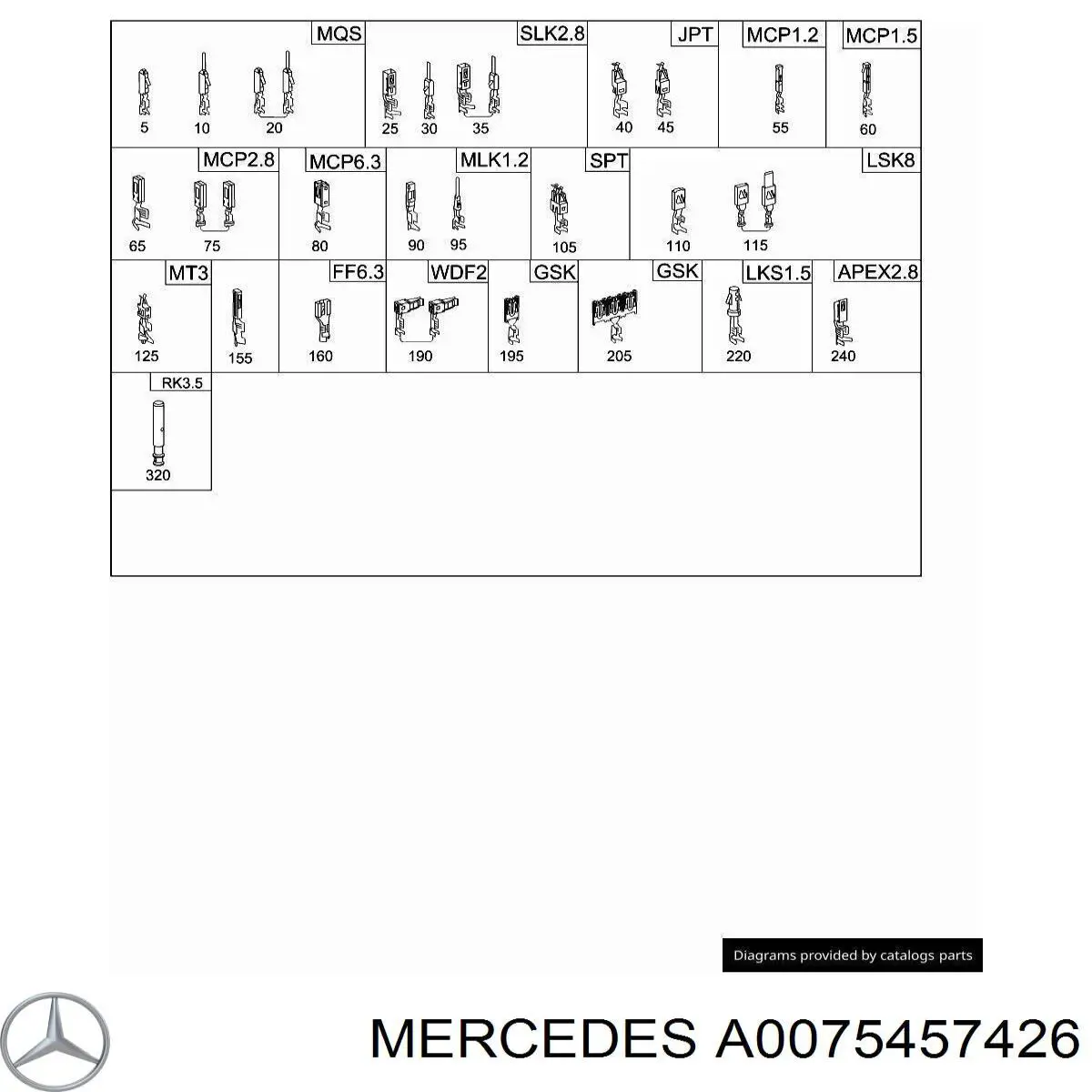  Mercedes A0075457426 precio, desde 5,63 EUR