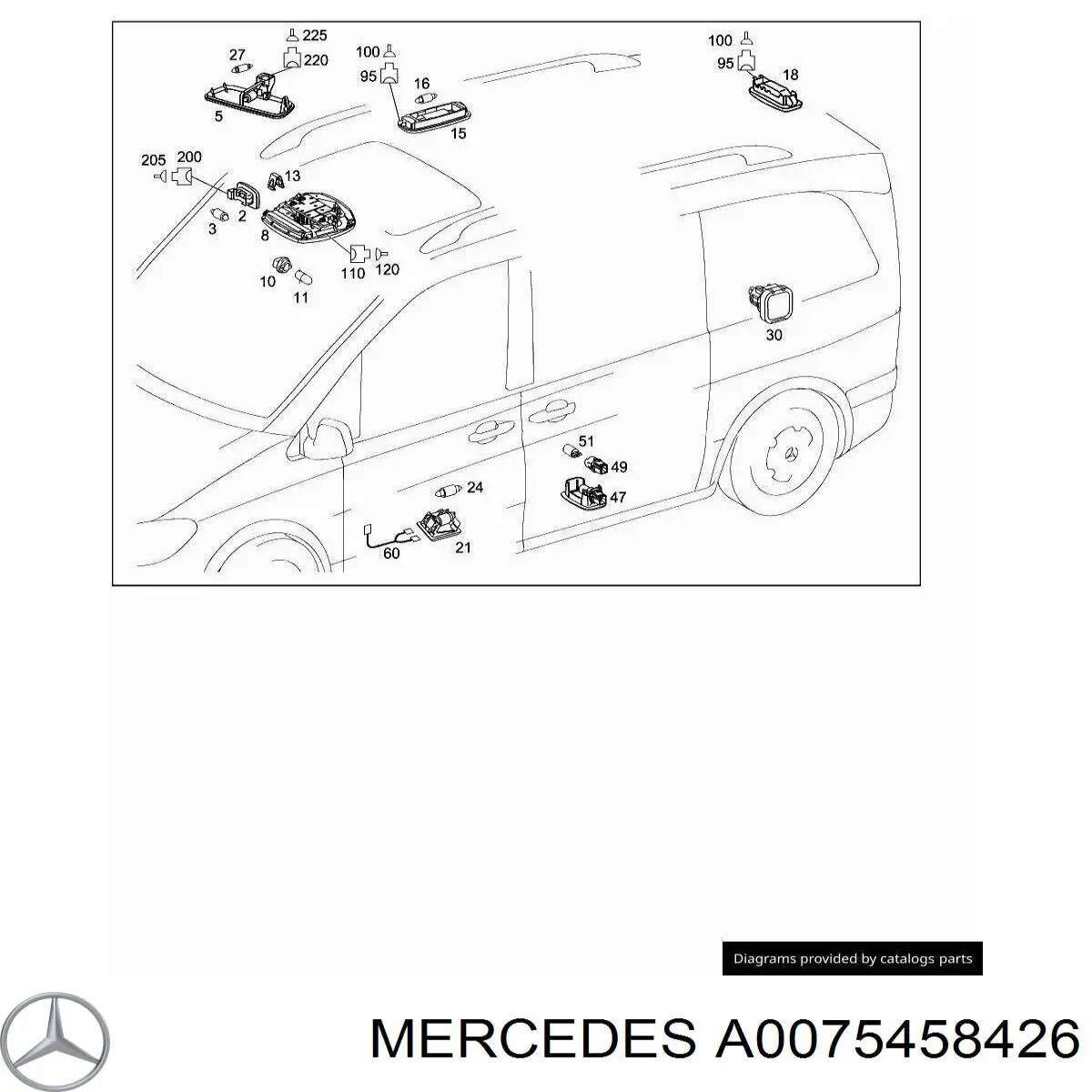  Mercedes A0075458426 precio, desde 1,69 EUR