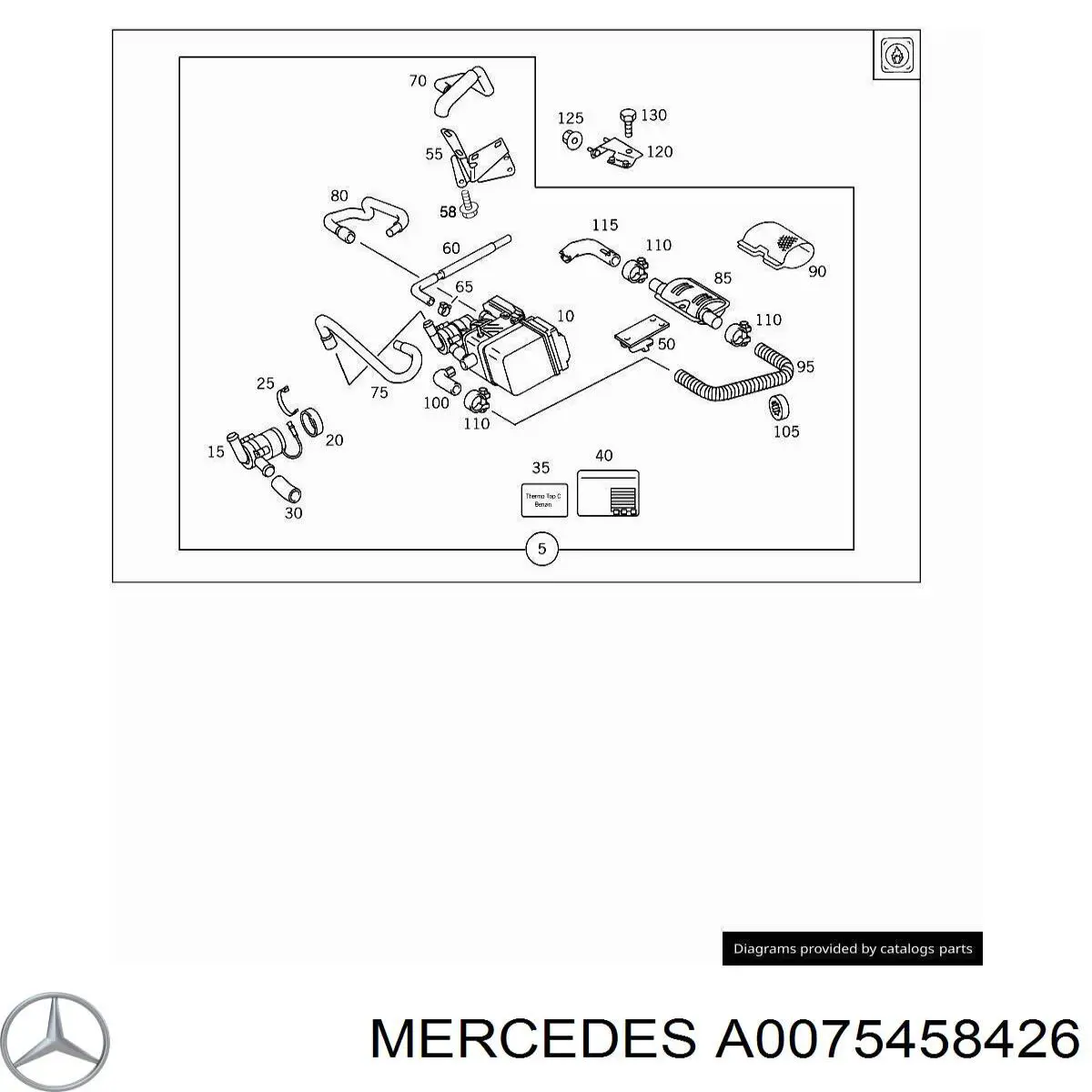  Mercedes A0075458426 precio, desde 1,69 EUR