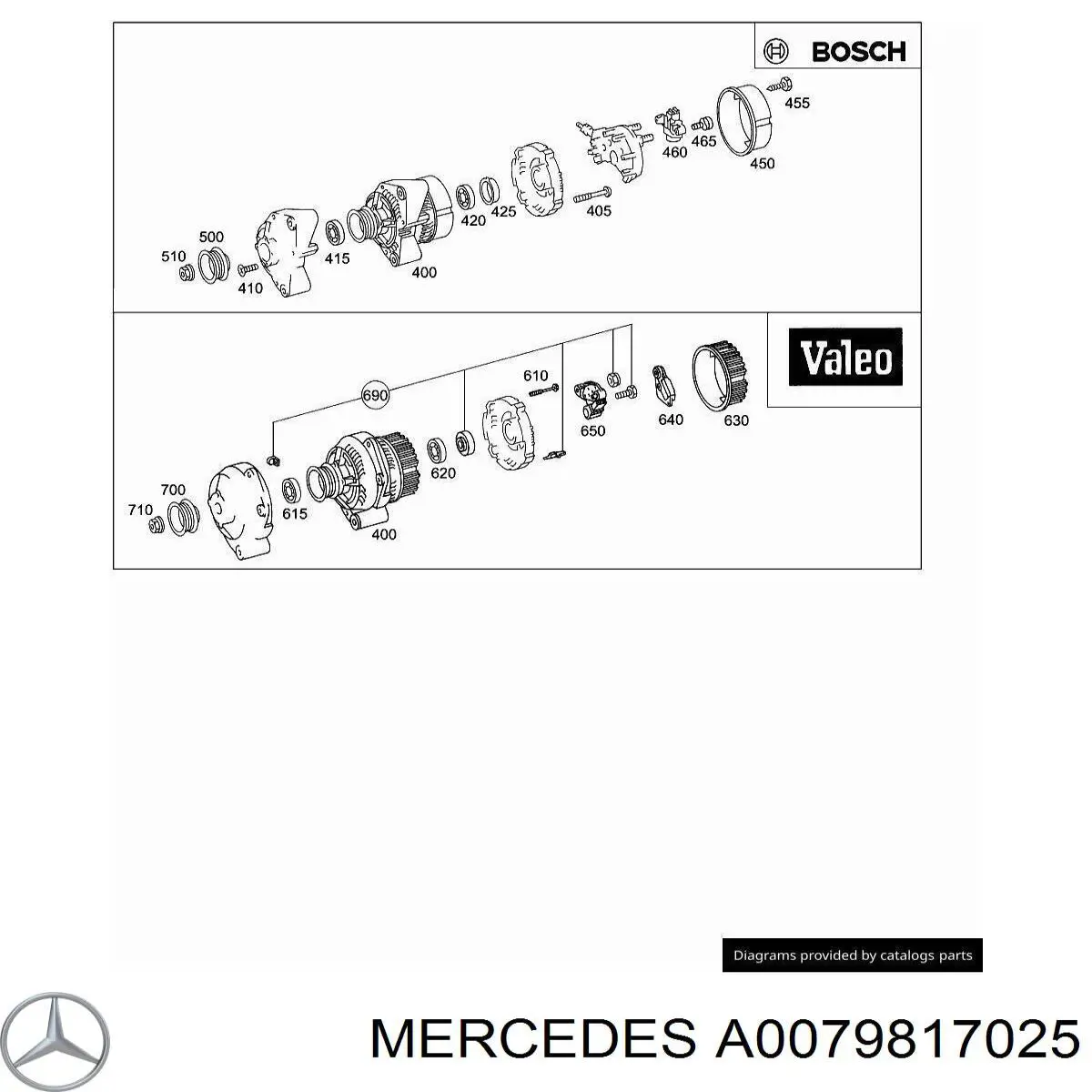  Mercedes A0079810125 precio, desde 130,06 EUR