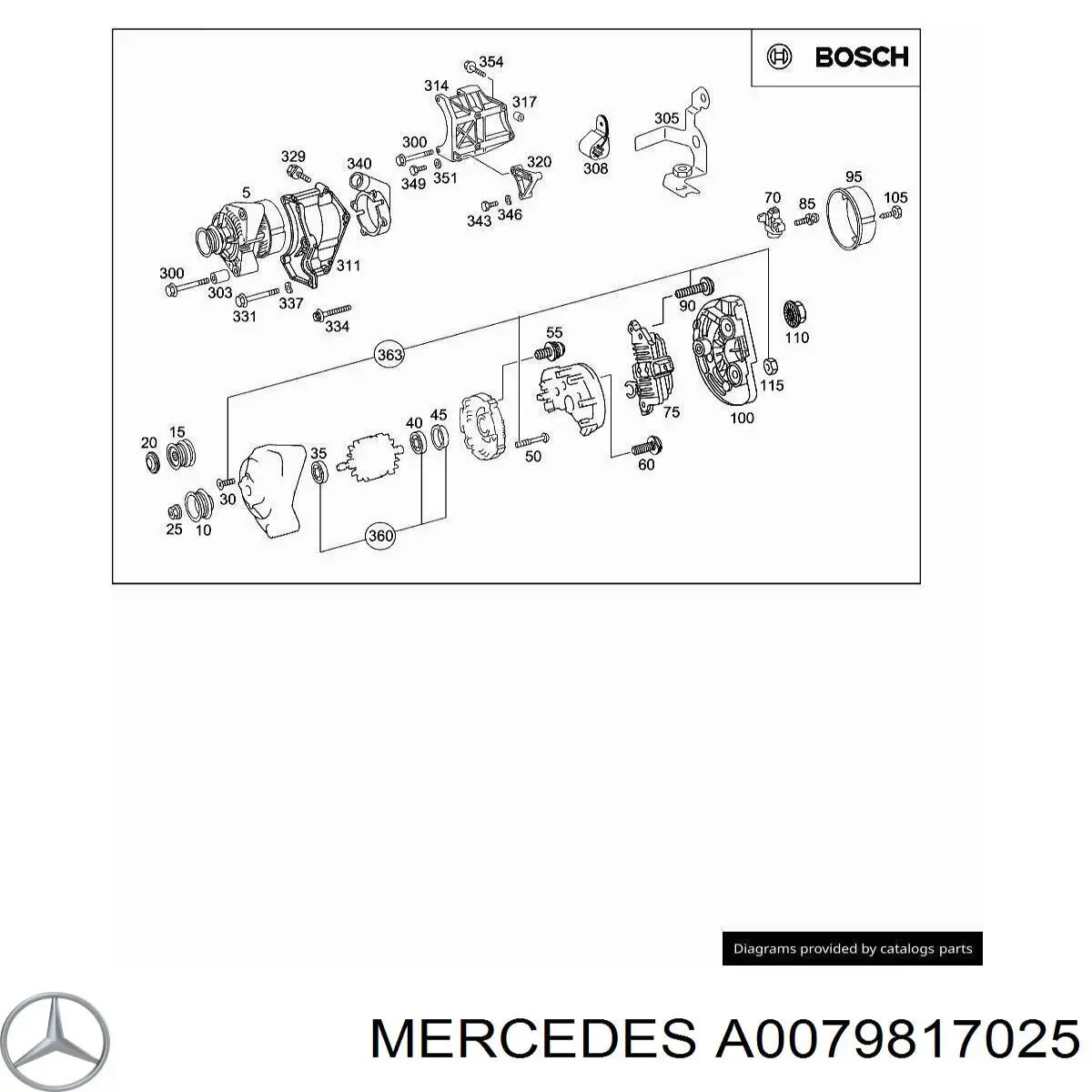 A0079810125 Mercedes 